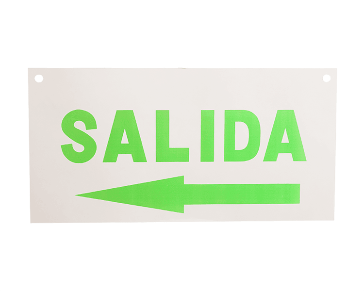 Exitus Sign Acrylic panel salsa