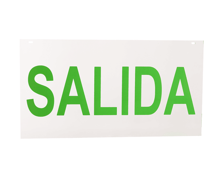Exitus Sign Acrylic panel salsa