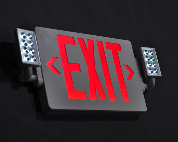 Jleg2rw-subitis ignis exit luminaria cum Rubrum Letters