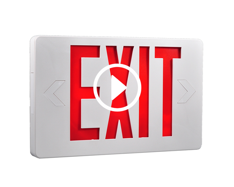Jleed2rwem-New Slim Red DUXERIT EXITUS Sign