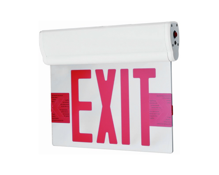 Jelcex2rm, duplex faciem VI inch acrylic pane exit signum cum argenteum mylar